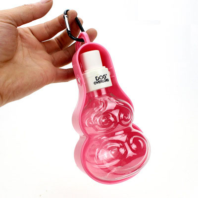 Gourd Type 250ML Portable Dog Drinking Fountain Pet Outdoor Drinking Water Bottle